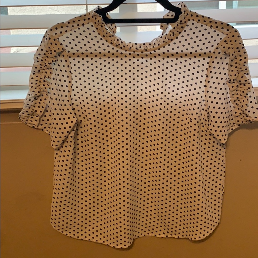 Polka dot blouse